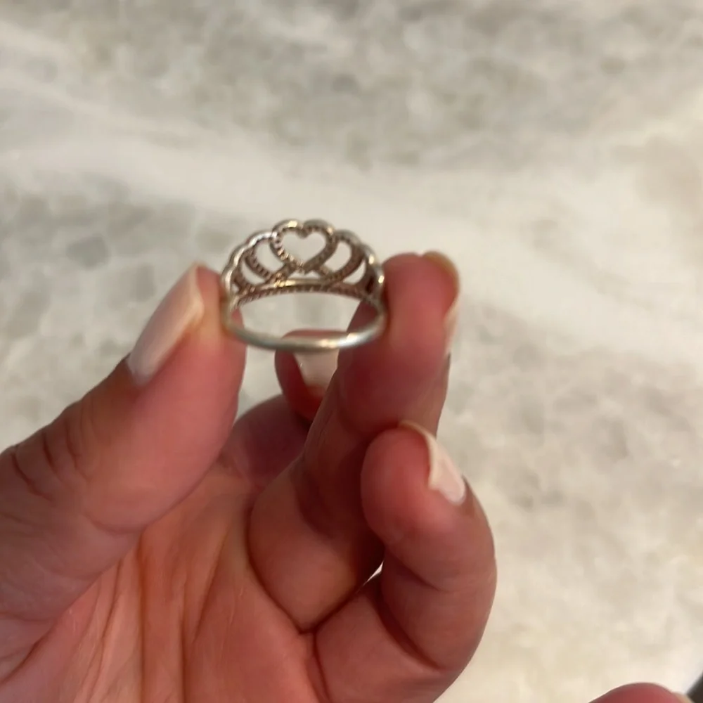 Pandora CZ Heart Ring Size 6 1/2 - Picture 2 of 4